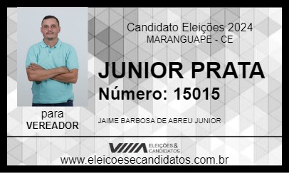 Candidato JUNIOR PRATA 2024 - MARANGUAPE - Eleições