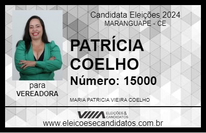 Candidato PATRÍCIA COELHO 2024 - MARANGUAPE - Eleições