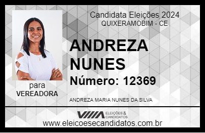 Candidato ANDREZA NUNES 2024 - QUIXERAMOBIM - Eleições