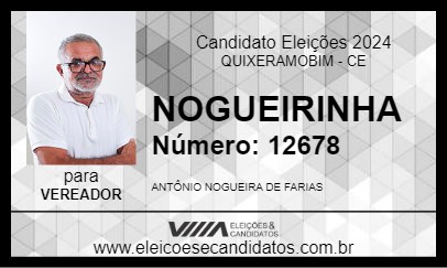 Candidato NOGUEIRINHA 2024 - QUIXERAMOBIM - Eleições