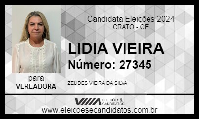 Candidato LIDIA VIEIRA 2024 - CRATO - Eleições