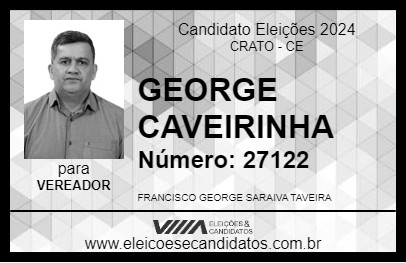 Candidato GEORGE CAVEIRINHA 2024 - CRATO - Eleições