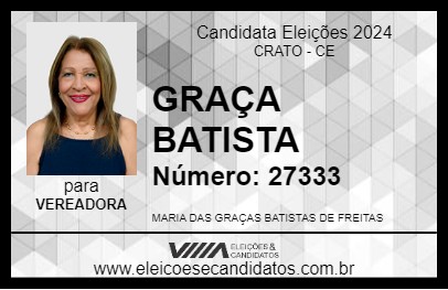 Candidato GRAÇA BATISTA 2024 - CRATO - Eleições