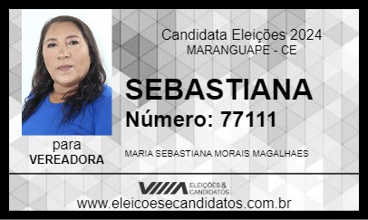 Candidato SEBASTIANA 2024 - MARANGUAPE - Eleições