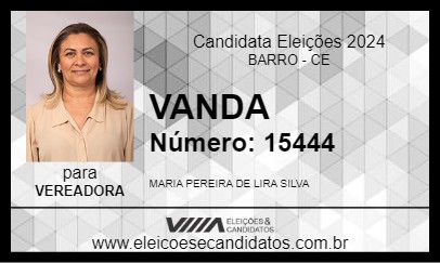 Candidato VANDA 2024 - BARRO - Eleições