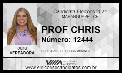 Candidato PROF CHRIS 2024 - MARANGUAPE - Eleições