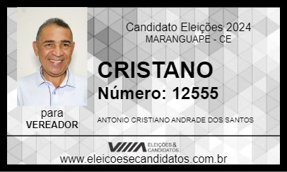 Candidato CRISTIANO ANDRADE 2024 - MARANGUAPE - Eleições