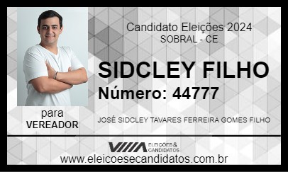 Candidato SIDCLEY FILHO 2024 - SOBRAL - Eleições