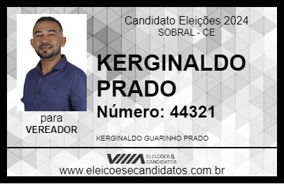 Candidato KERGINALDO PRADO 2024 - SOBRAL - Eleições