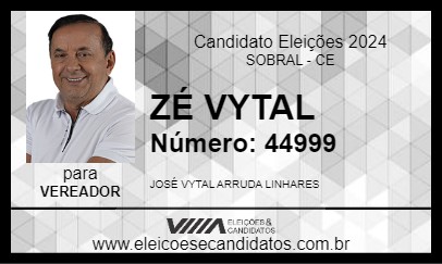 Candidato ZÉ VYTAL 2024 - SOBRAL - Eleições