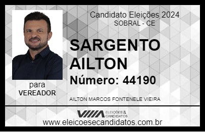 Candidato SARGENTO AILTON 2024 - SOBRAL - Eleições