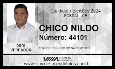 Candidato CHICO NILDO 2024 - SOBRAL - Eleições