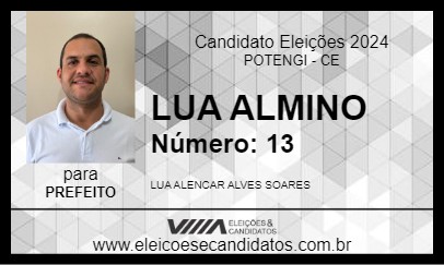 Candidato LUA ALMINO 2024 - POTENGI - Eleições