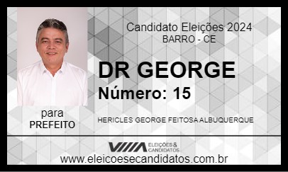 Candidato DR GEORGE 2024 - BARRO - Eleições