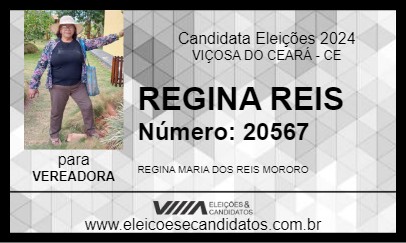 Candidato REGINA REIS 2024 - VIÇOSA DO CEARÁ - Eleições