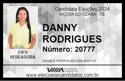 Candidato DANNY RODRIGUES 2024 - VIÇOSA DO CEARÁ - Eleições