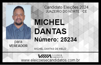 Candidato MICHEL DANTAS 2024 - JUAZEIRO DO NORTE - Eleições