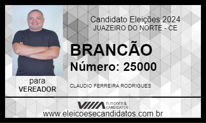 Candidato BRANCÃO 2024 - JUAZEIRO DO NORTE - Eleições