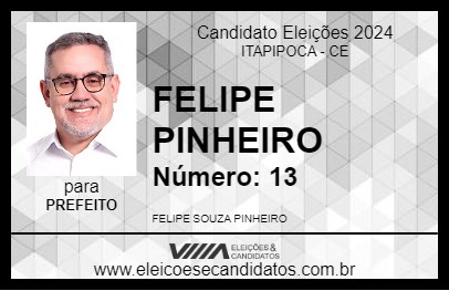 Candidato FELIPE PINHEIRO 2024 - ITAPIPOCA - Eleições