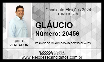 Candidato GLÁUCIO 2024 - TURURU - Eleições