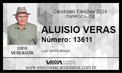 Candidato ALUISIO VERAS 2024 - ITAPIPOCA - Eleições