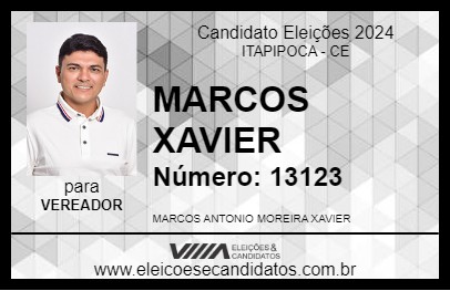 Candidato MARCOS XAVIER 2024 - ITAPIPOCA - Eleições