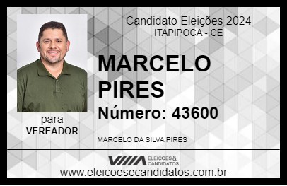 Candidato MARCELO PIRES 2024 - ITAPIPOCA - Eleições