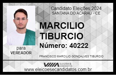 Candidato MARCILIO TIBURCIO 2024 - SANTANA DO ACARAÚ - Eleições