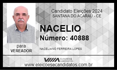 Candidato NACELIO 2024 - SANTANA DO ACARAÚ - Eleições