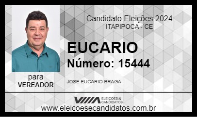 Candidato EUCARIO 2024 - ITAPIPOCA - Eleições