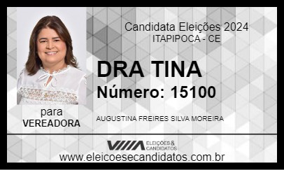 Candidato DRA TINA 2024 - ITAPIPOCA - Eleições