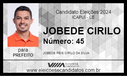 Candidato JOBEDE 2024 - ICAPUÍ - Eleições