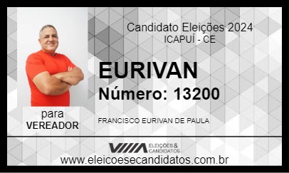 Candidato EURIVAN 2024 - ICAPUÍ - Eleições