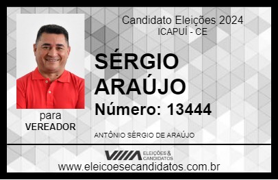 Candidato SÉRGIO ARAÚJO 2024 - ICAPUÍ - Eleições