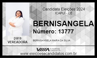 Candidato BERNISANGELA 2024 - ICAPUÍ - Eleições