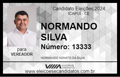 Candidato NORMANDO SILVA 2024 - ICAPUÍ - Eleições