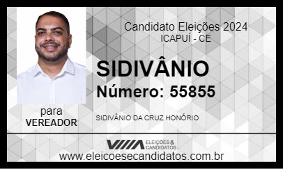 Candidato SIDIVÂNIO 2024 - ICAPUÍ - Eleições