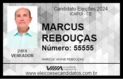 Candidato MARCUS REBOUÇAS 2024 - ICAPUÍ - Eleições