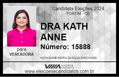 Candidato DRA KATH ANNE 2024 - FORTIM - Eleições