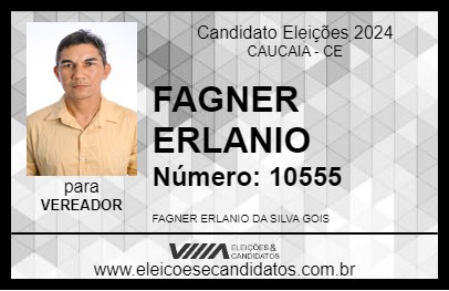 Candidato FAGNER ERLANIO 2024 - CAUCAIA - Eleições