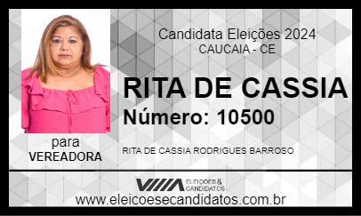 Candidato RITA DE CASSIA 2024 - CAUCAIA - Eleições