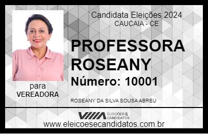 Candidato PROFESSORA ROSEANY 2024 - CAUCAIA - Eleições