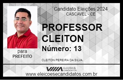 Candidato PROFESSOR CLEITON 2024 - CASCAVEL - Eleições