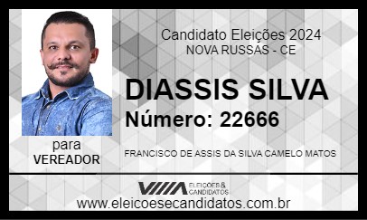 Candidato DIASSIS SILVA 2024 - NOVA RUSSAS - Eleições