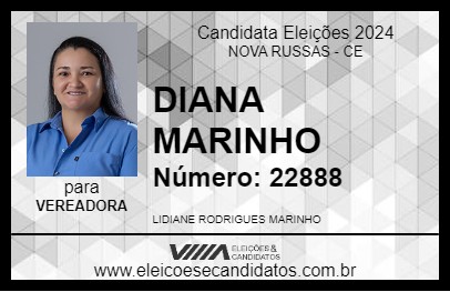 Candidato DIANA MARINHO 2024 - NOVA RUSSAS - Eleições