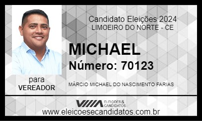 Candidato MICHAEL 2024 - LIMOEIRO DO NORTE - Eleições