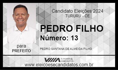 Candidato PEDRO FILHO 2024 - TURURU - Eleições