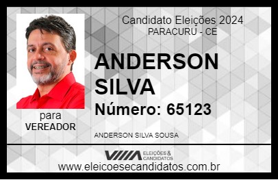 Candidato ANDERSON SILVA 2024 - PARACURU - Eleições