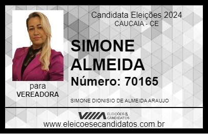 Candidato SIMONE ALMEIDA 2024 - CAUCAIA - Eleições