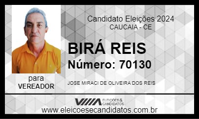 Candidato BIRÁ REIS 2024 - CAUCAIA - Eleições